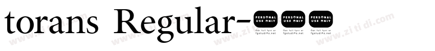 torans Regular字体转换 torans Regular字体转换